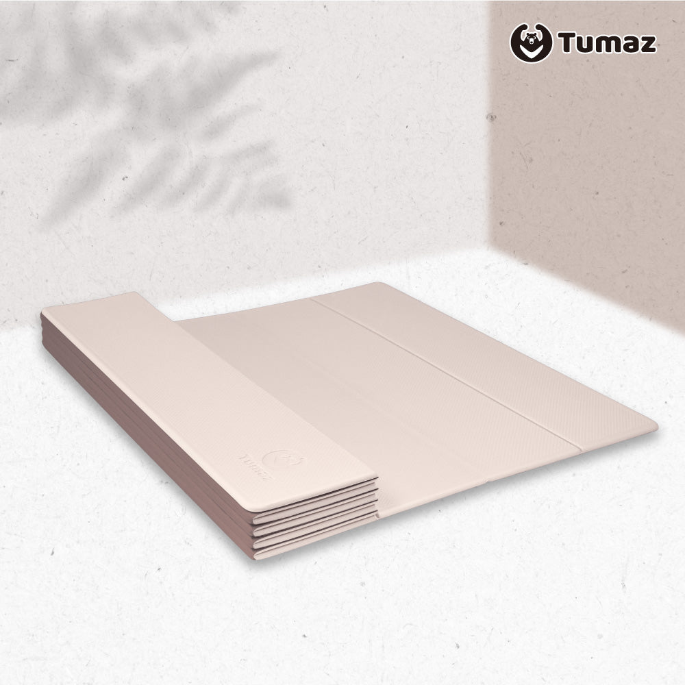 Tumaz 摺疊瑜珈超值四件套組(瑜珈墊1、瑜珈磚1、瑜珈繩1、瑜珈墊收納袋1)團購組