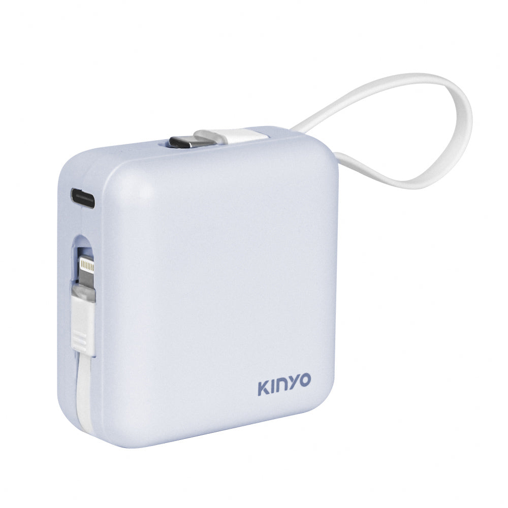 KINYO 大方塊雙線夾心隨手充10000mAh 藍色/綠色 團購