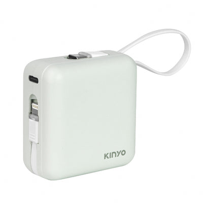 KINYO 大方塊雙線夾心隨手充10000mAh 藍色/綠色 團購