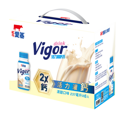 【紅牛】愛基活力高鈣配方 6 入裝禮盒(237ml / 罐 * 6罐/ 箱)